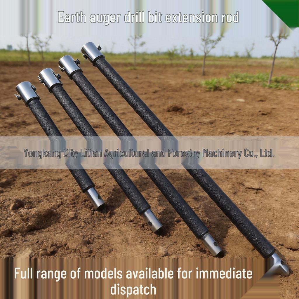 Handheld Long Handle Earth Auger Drill Bit Extension Rod, Sizes: 30-100CM