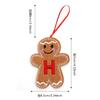 Gingerbread Man Ornaments for Christmas Tree Hanging Decor with Alphabet Letters Festive Holiday Home Decorations Gift