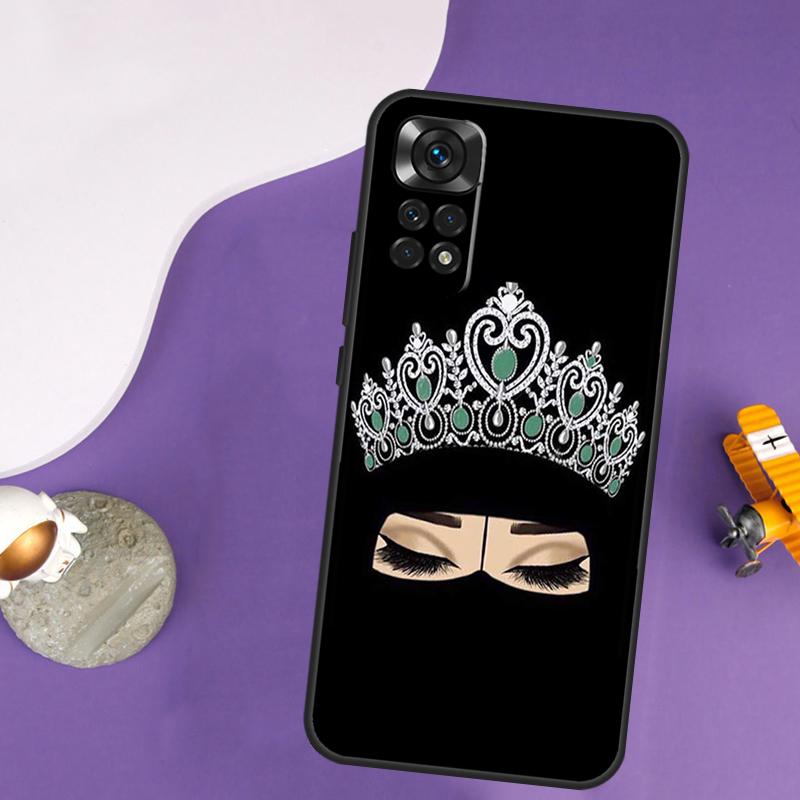 Islamic Arabic Hijab Girl Case For Xiaomi Redmi Note 14 13 Pro 12 9 10 11 Pro 10S 11S 12S Redmi 14C 13C 10C 12C Cover
