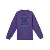adidas Originals Trefoil Serie Comfortabel Stijlvol Eenvoudig Lange Mouw Vochtregulerend Ronde Hals Los T-shirt Unisex Tops Paars KC1432