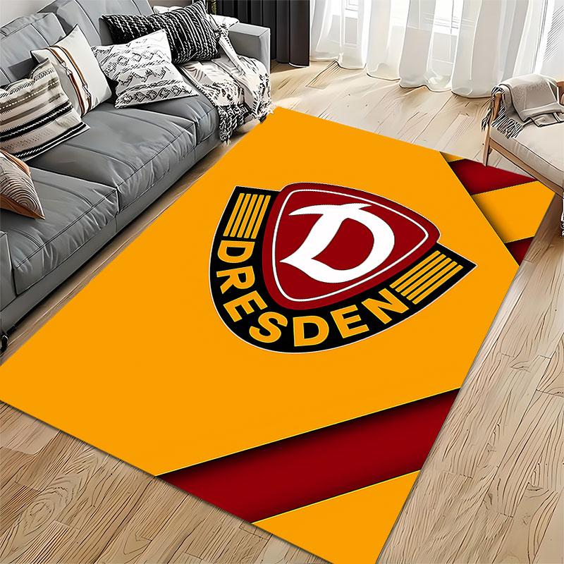 "Dresden Logo Yellow Carpet" suitable as a non-slip mat for the living room or bedroom sofa