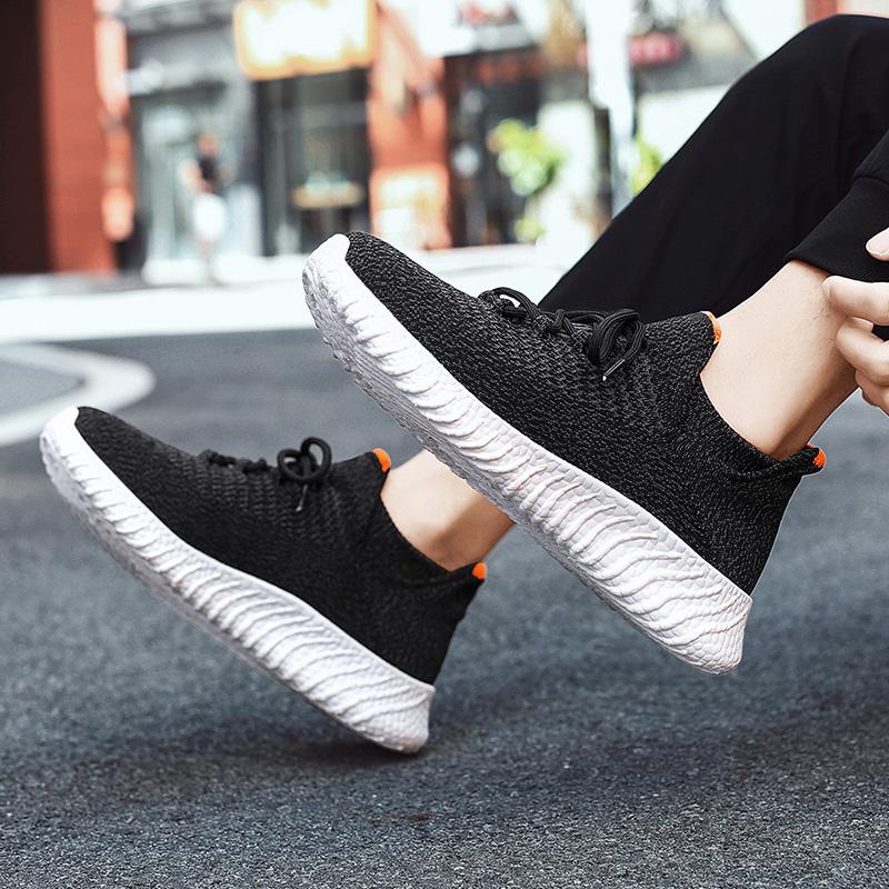 Обувь большого размера. Легкие дышащие летающие носки. Обувь для пар. Повседневная — фото 9