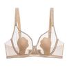 Breathable Bunny Ear Mesh Underwire Bra - Minimizing, Anti-Nipple Show, Soft, Thin Style for Large Bust Women.
