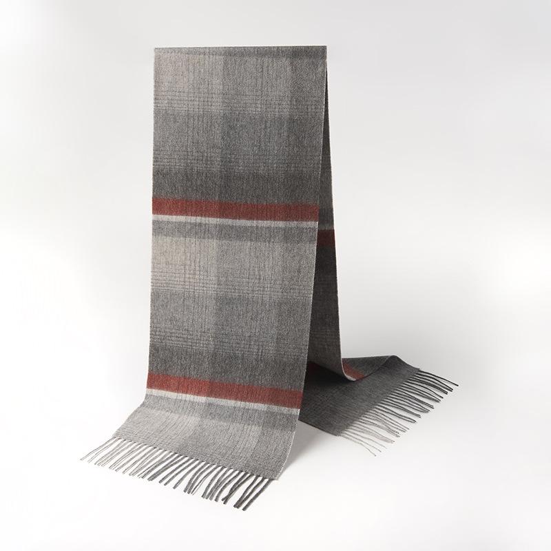 2025 British Plaid Wool Scarf for Men & Women - Warm, Autumn/Winter Style
