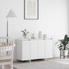 Sideboard White 120 x 41 x 75 cm Particleboard