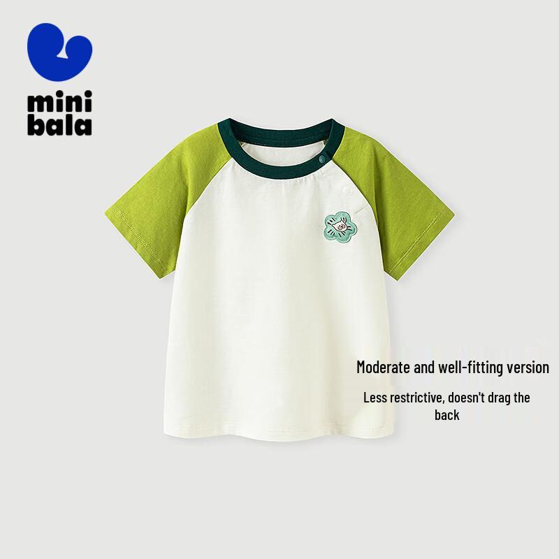 minibala Унисекс Детская футболка с коротким рукавом из чистого хлопка 90