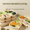 Biodegradable Corn Starch Disposable Takeaway Food Containers