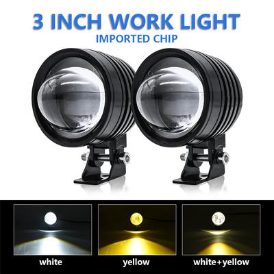 2 Stück LED Motorrad Nebelscheinwerfer 60W Scheinwerfer 12V 24V Scheinwerfer Arbeitsscheinwerfer für Moto Autos LKW 4X4 ATV