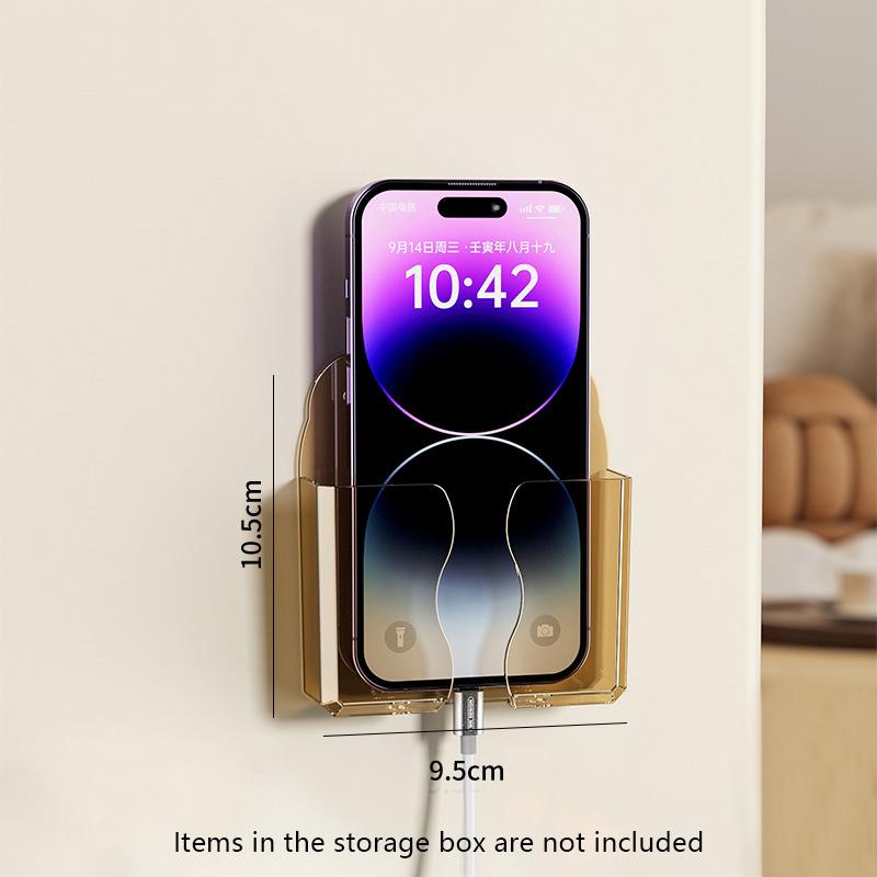 

Настенный держатель для мобильного телефона, универсальный ящик для хранения и зарядки мобильного телефона, органайзер для пульта дистанционного управления телевизором, подставка-кронштейн, зарядная док-станция