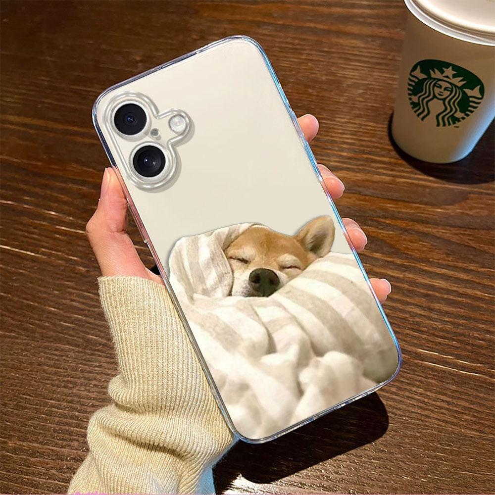 Funny Cute Animal Dog Phone Case For Samsung A73 A71 A56 A55 A54 A53 A52 A51 A36 A35 A34 A33 A32 A26 A25 A24 A23 A22 Clear Case