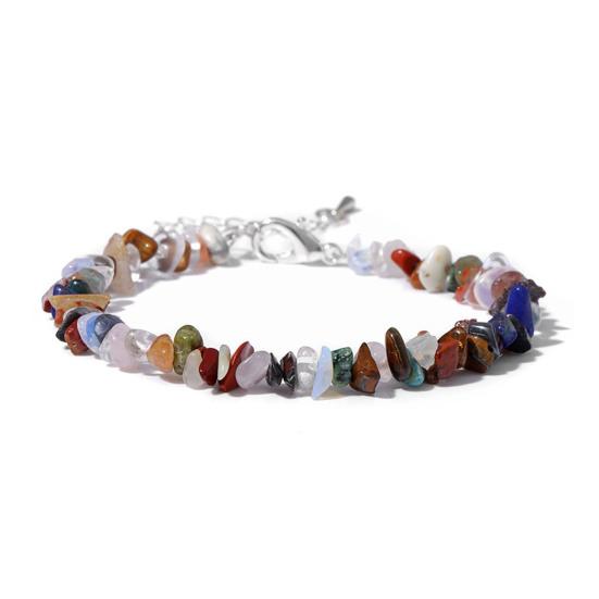 Women Bracelet Irregular Beads Decor Adjustable Length Non-fading Bracelet Wrist Jewelry Versatile