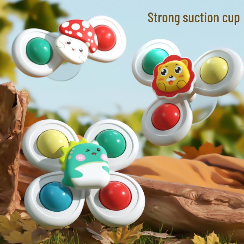 Детская игрушка-спиннер на присоске: Развивающая игрушка-антистресс для детей от 0 до 2 лет