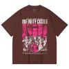 230 Gsm 100% Cotton Demon Slayer V89 Infinity Castle Print Unisex Heavy Cotton T Shirt