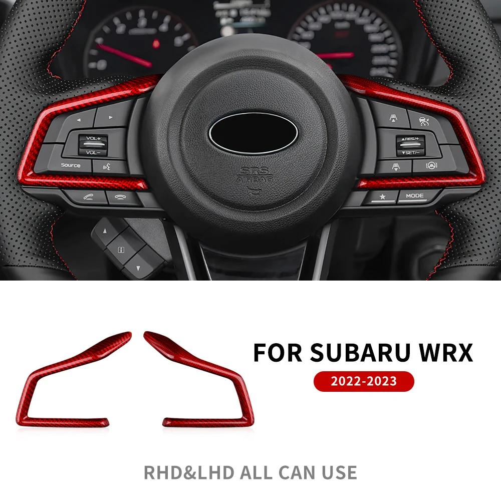 

Real Hard Carbon Fiber Sticker For Subaru WRX/ WRX STI 2025 2025 2025 Car Steering Wheel Button Frame Interior Trim Accessories