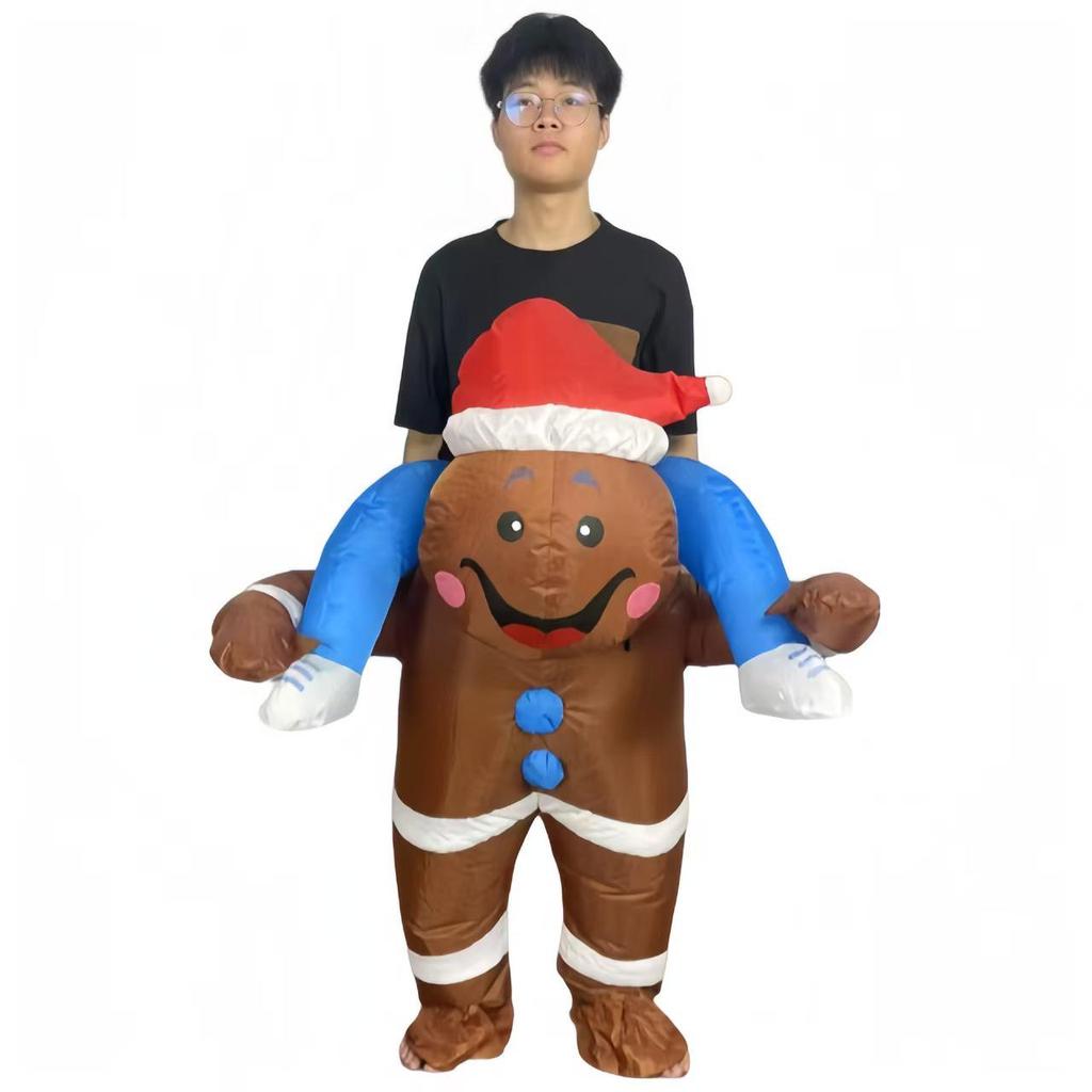 Cross-Border Christmas Inflatable Santa, Tree, and Snowman Costume for Stage Performances