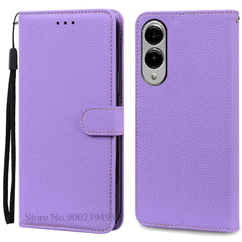 

S25Edge Case For Samsung S25 Edge Case Flip Leather Wallet Cover For Samsung Galaxy S25 Edge Case Stand Book Phone Cover Fundas For Samsung S25 Edge светло-фиолетовый