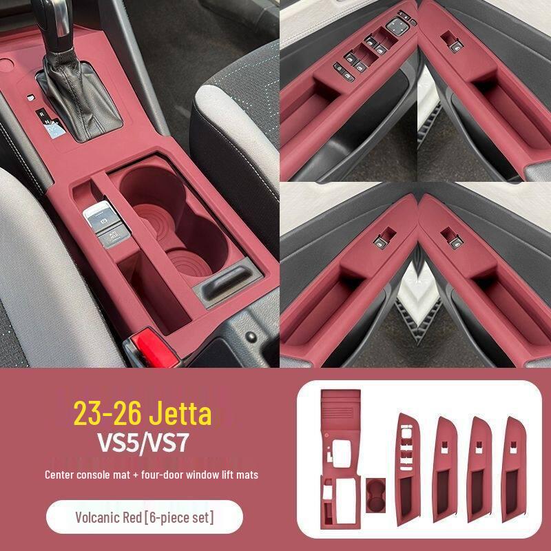 Jetta VS8 Center Console Silicone Protective Pad & Wireless Charging Mat