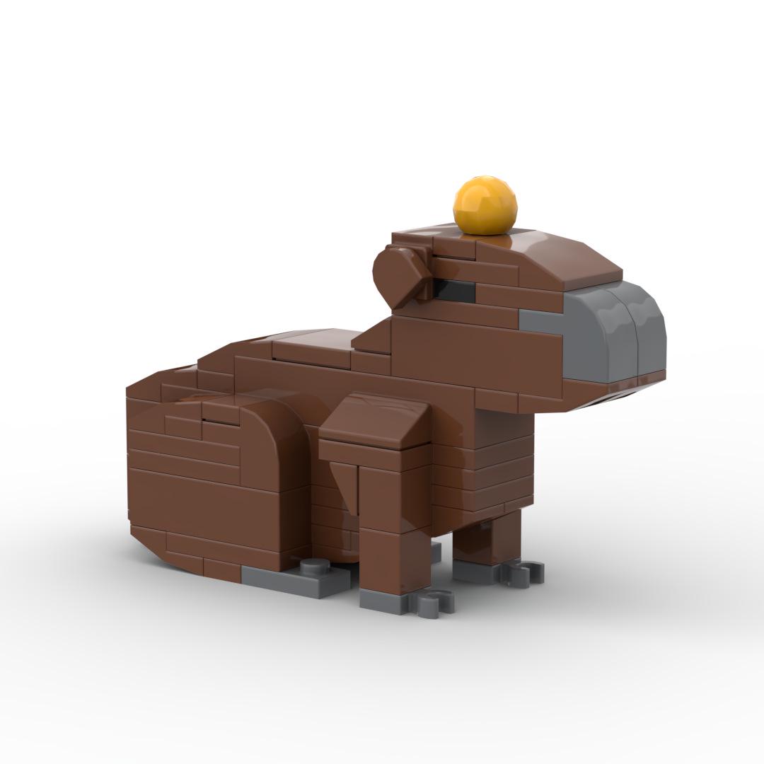 DIY Capybara Companion Building Blocks - Cute Animal Toy Ornament