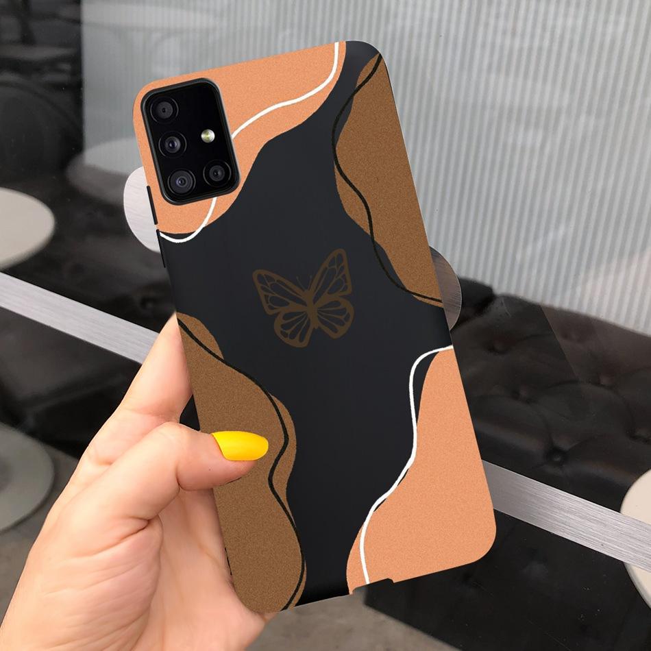 Cute Cartoon Phone Case For Samsung Galaxy M51 M31 Candy Color Soft Silicone Back Cover For Samsung M51 SM-M515F M31 Prime M315F