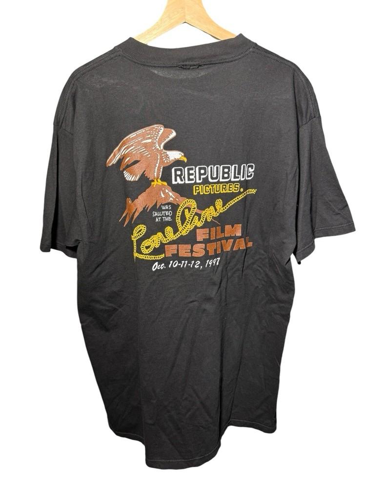 Vintage 1997 Republic Pictures Film Festival T-Shirt Sz XXL Dbl Sided Very Rare Unisex T-Shirt XL