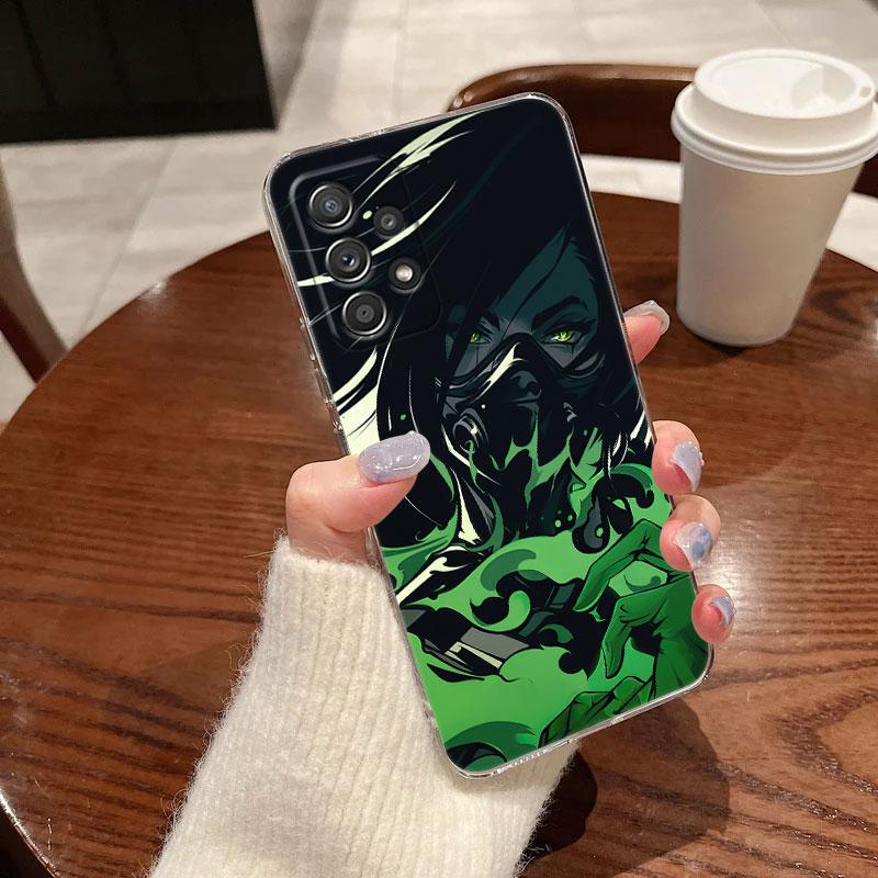Hot Game Neon Valorant Killjoy Phone Case For Samsung Galaxy A56 A57 A37 A55 A54 A36 A35 A26 A25 A16 A17 A07 A52 A34 A21s Cover