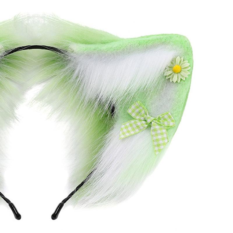 Oreilles de Renard Mignonnes Bandeau Durable pour Cheveux Bandeau pour Femmes Diffusion en Direct pour Bandeau pour Rave Halloween Cosplay Accessoires de Cheveux