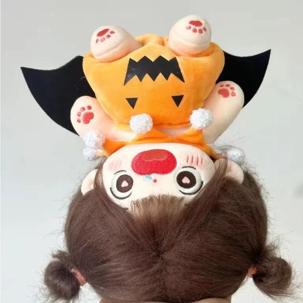 Kawaii Cotton Doll Halloween Clothes Set Bat Wings Plush Dolls Clothes  20cm Cotton Doll