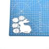 Scrapbooking DIY Cutting Die Carbon Steel Embossing Die Template Easter Rabbit and Eggs