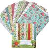 Panalisacraft 30sheets Light Patterned Paper Scrapbooking Paper Pack Handmade Craft Paper Background Pad Card