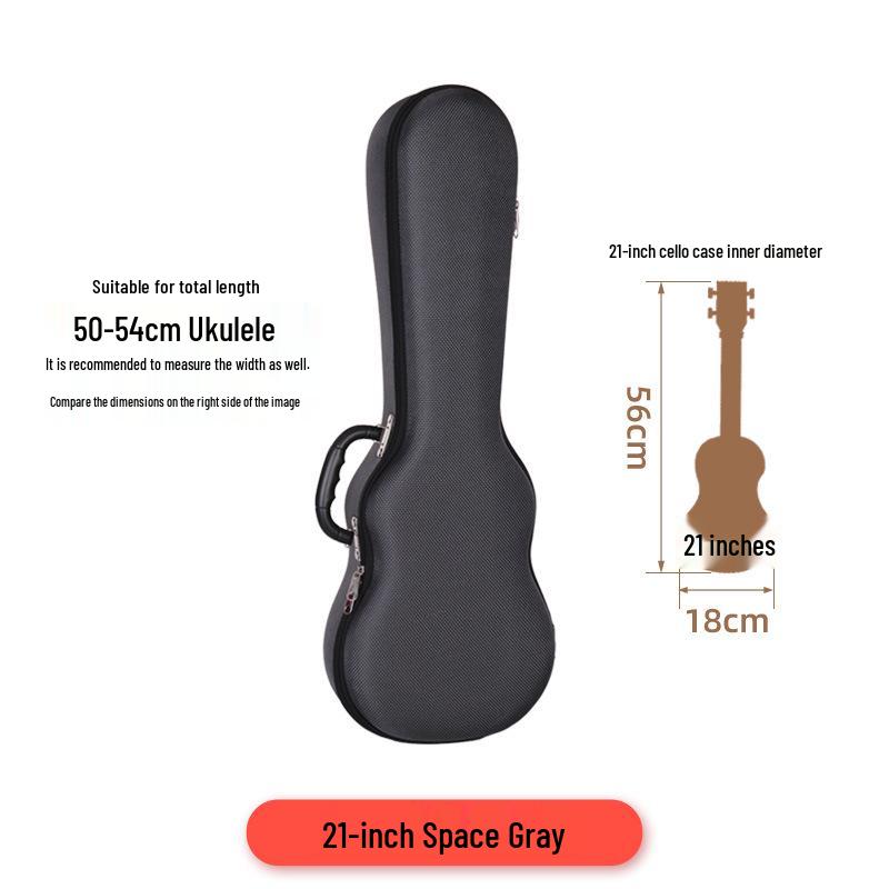 21", 23", 26" Reinforced Ukulele Case - Double Shoulder Backpack