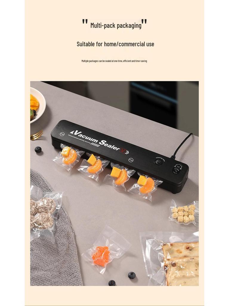 Compact Automatic Food Vacuum Sealer for Home Use