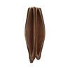 New COACH Double Zip Wallet Leather Card Holder, Clutch Wallet Medium Size Women's Saddles Brown C5576-IME74