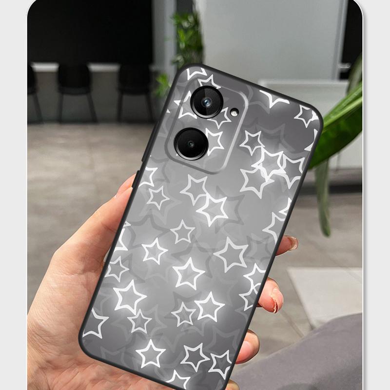 Y2k Star Element Case For Realme 15 13 12 10 11 14 Pro Plus GT6 GT7 C55 C15 C35 C33 C61 C65 C67 C53 C71 C75
