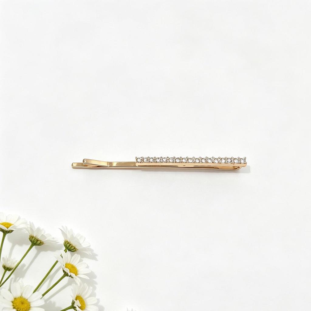 Versatile Rhinestone Hair Clip for Women - Elegant Side Bangs Accessory