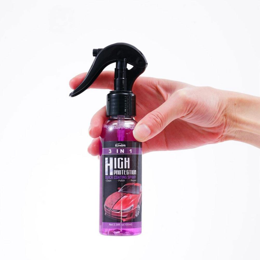 3 In 1 Car Ceramic Coating Spray 30ml/100ml Auto Nano Ceramic Coating Polishing Spraying Wax Car Paint Scratch Repair Remover