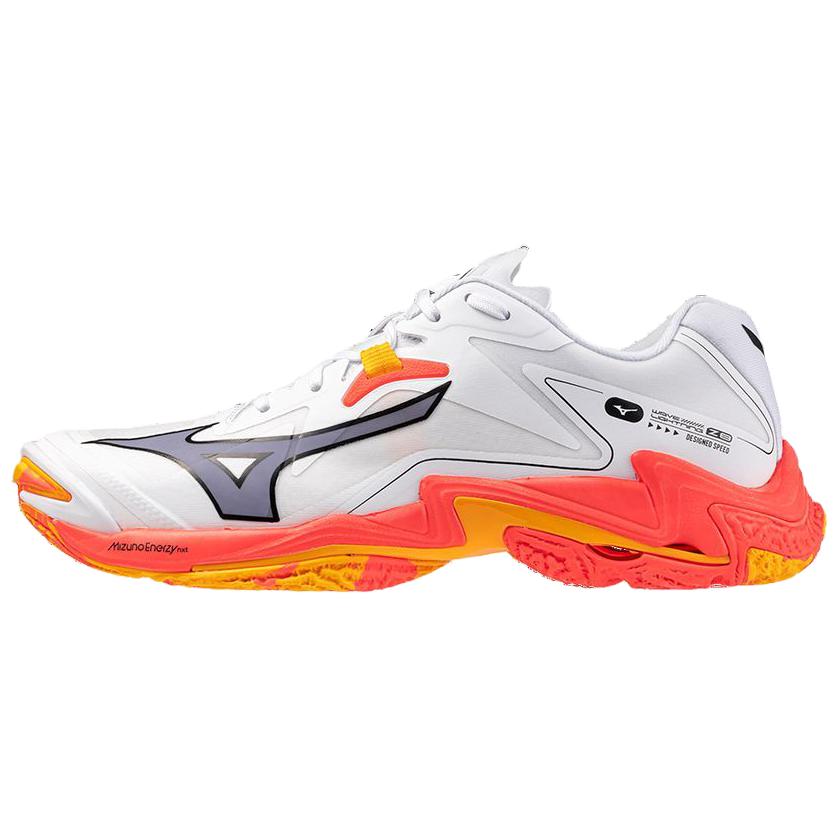 Mizuno Wave Lightning Z8 Daybreaker Pack Unisex Sneakers White Fiery-Coral Citrus V1GA240098