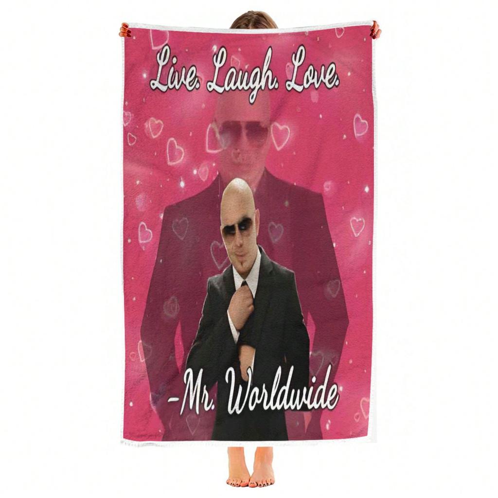 Mr Worldwide Strandtuch Für Bootfahren Angeln Seeausflug Handtücher Badezimmer Reise Sauna Spa Schwimmbad Playa Baby Heimfitnessstudio