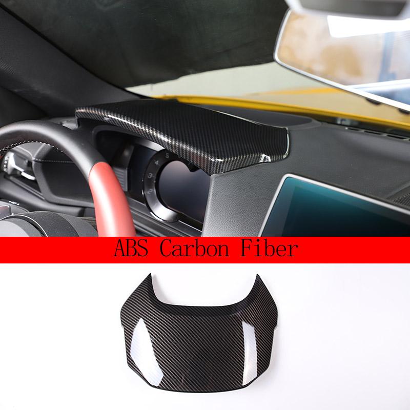 

For TOYOTA SUPRA A90 MK5 2019-2025 Carbon Fiber Instrument Panel Cover Center Console Decorative Stickers Car Accessories