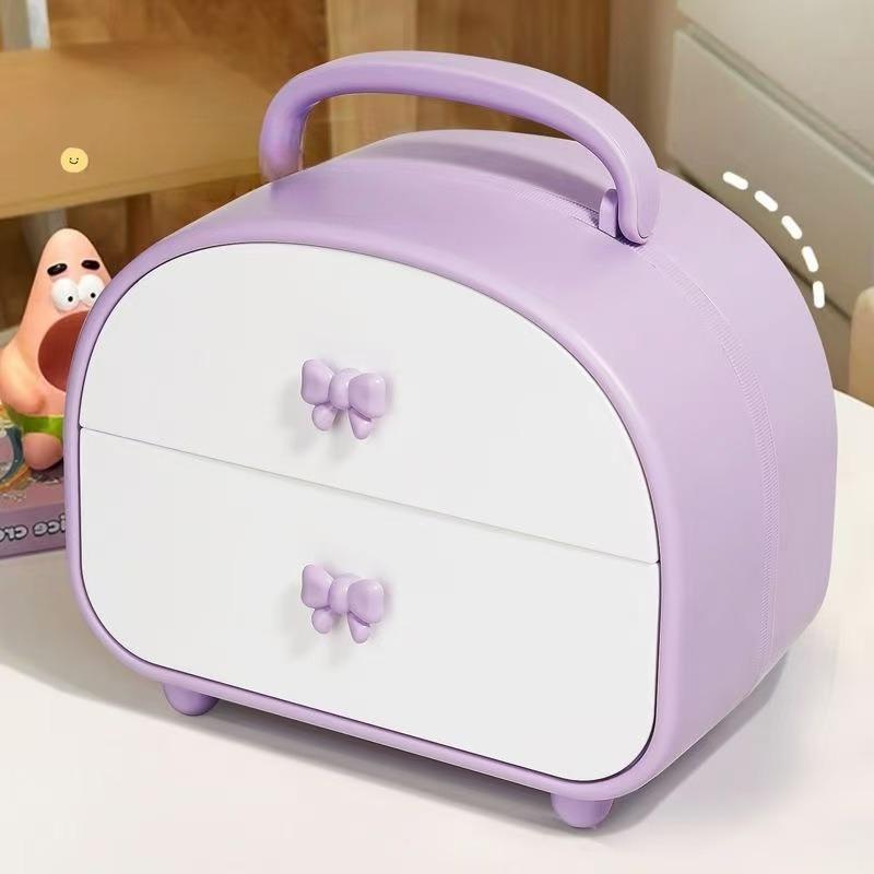 Hair Accessories Storage Box Organizer Girl Hair Rope Large Capacity Kawaii Hairpin Headdress Hairpin Jewelry Box Birthday Gift