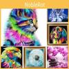 Colorful Animal Themed Abstract Painting On Canvas For Bedroom Wall Decoration