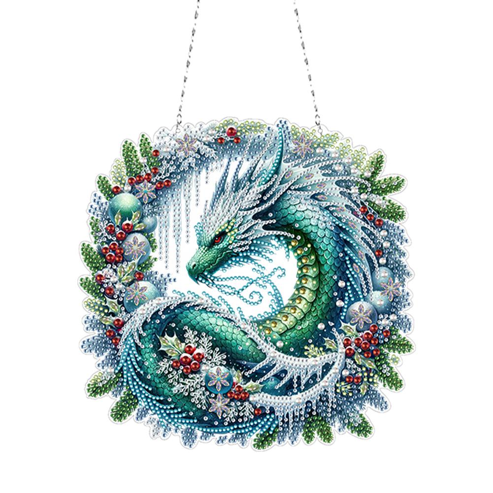 

Acrylic Special Shape Moon Santa 5D DIY Diamond Painting Dots Pendant DIY Diamond Art Pendant Kit Diamond Painting Ornaments
