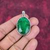 Emerald Pendant, 925 Sterling Silver Pendant Gemstone Jewelry, Handmade Pendant Amazing Jewelry, Gift For Her