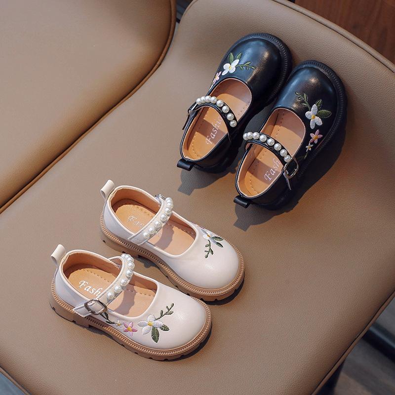 Fashion Child Shoes Simple Girls' Princess Shoe Soft Soled Kids Leather Shoes Anti Slip Girls Casual Shoe