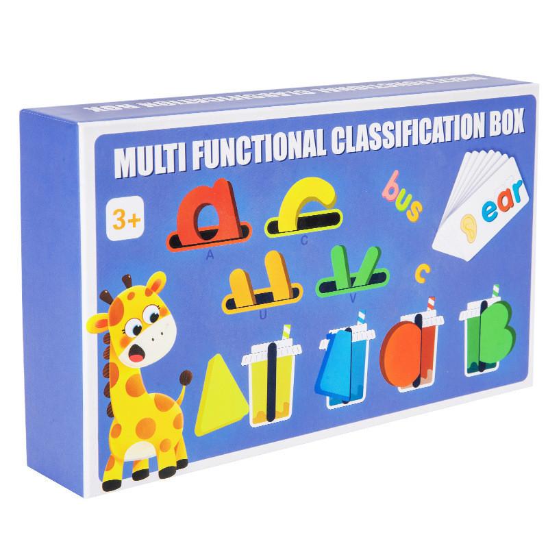 Wooden Alphabet Sorting Blocks Educational Toy For Kids Learning And Development