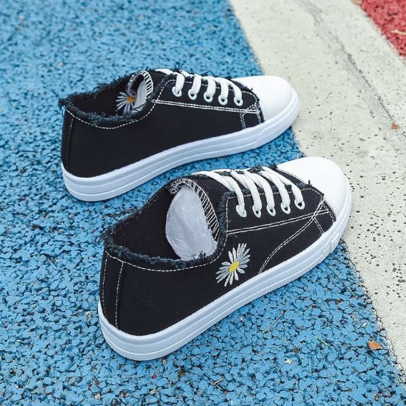 Canvas shoes women's 2025 new Korean version of versatile flat-soled cloth shoes summer thin single shoes female students ins tide board shoes