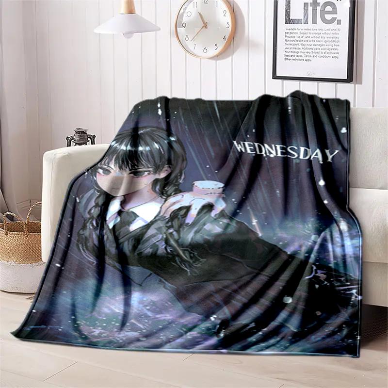 1PC Wednesday blanket, all-season lightweight home office outdoor nap multifunctional blanket, Christmas gifts