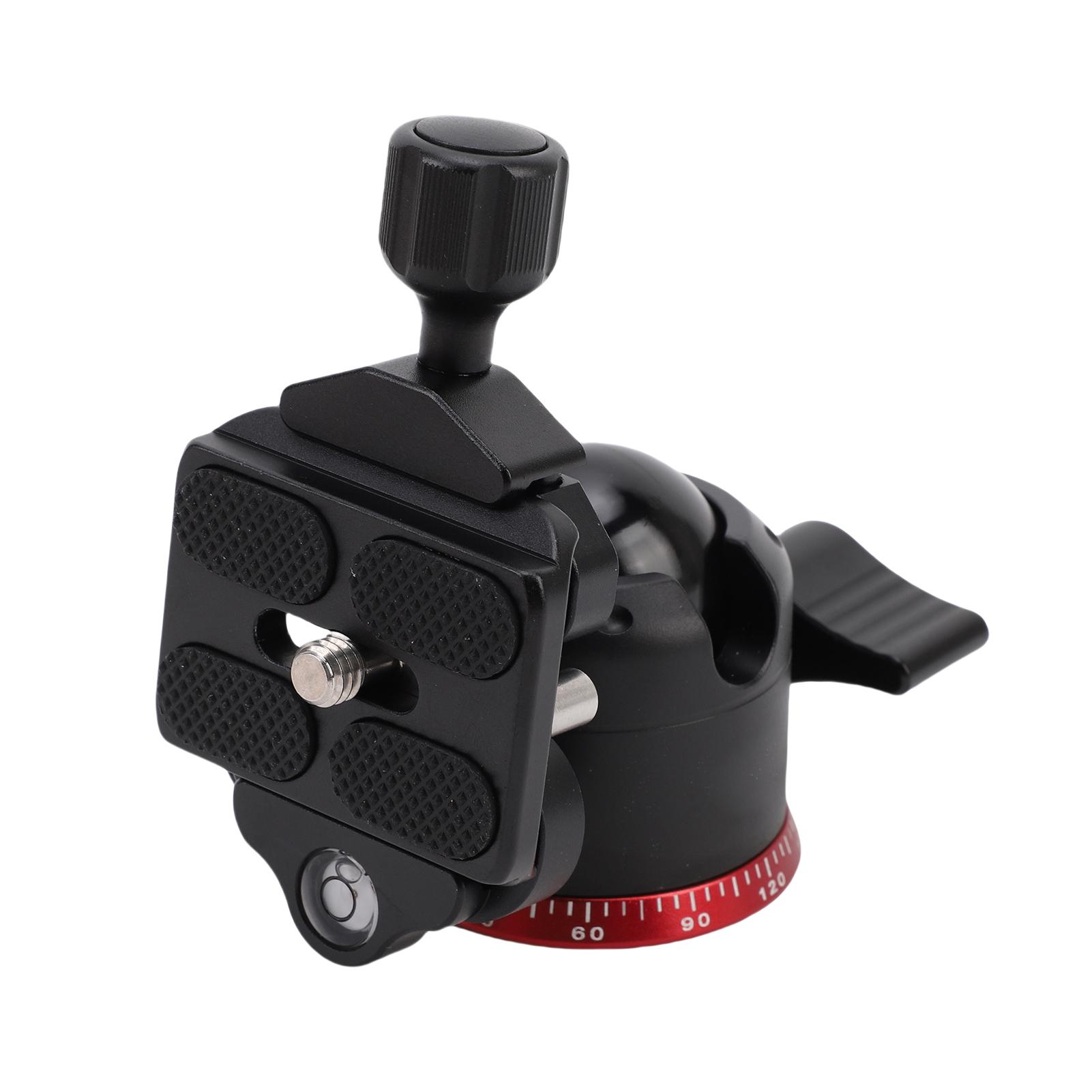 

28mm Low Profile Tripod Ball Head with 1 4 Quick Release Plate for DSLR Camera Monopod Camcorder