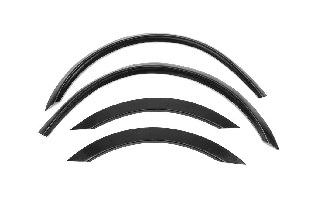 Накладки на арки (4 шт, черные, ABS-пластик) для Mercedes S-сlass W220