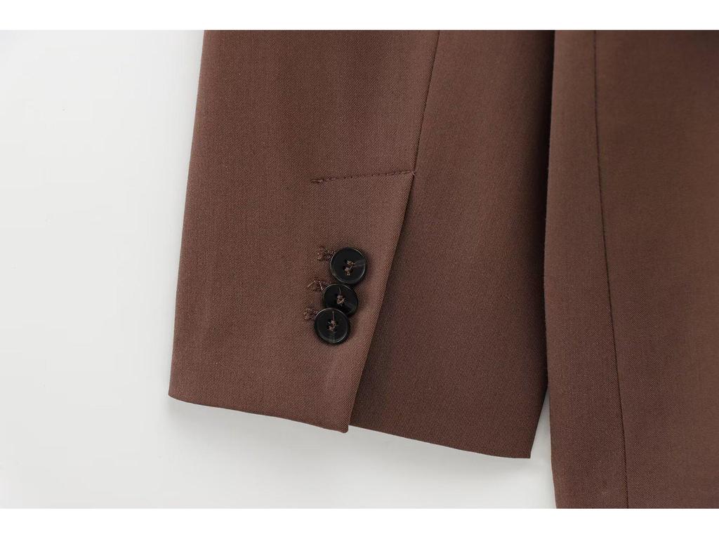 2025 Spring Women's Fashion European & American Style Casual Suit: Jacket & Long Pants