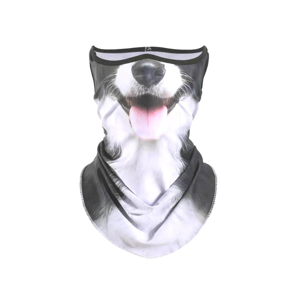 

3D Pattern 3D Animal Balaclava Silk Texture Breathable Bandana Fashion Face Mask Cover Outdoor 3